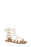 Yoki Kids' Chantal Bow Gladiator Sandal In White