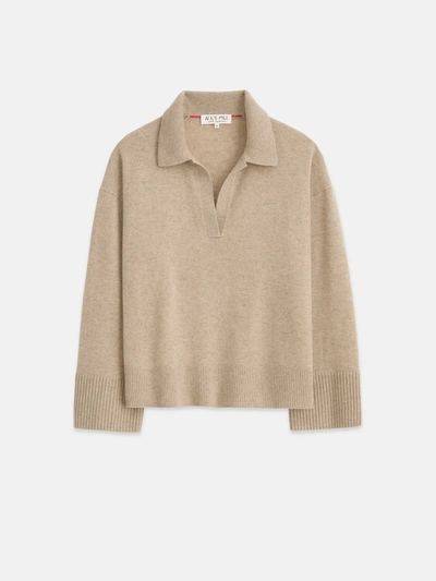Alex Mill Isa Pullover In Cashmere In Stone