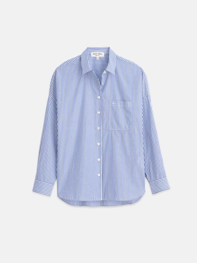 Alex Mill Jo Striped Shirt In Portuguese Poplin In Blue Stripe