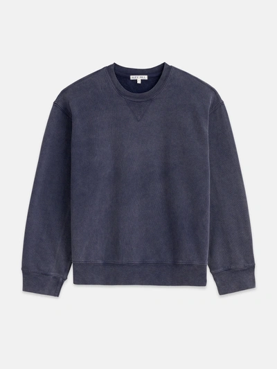 Alex Mill Marlon Sweatshirt In Lightweight Cotton Terry In Dark Navy