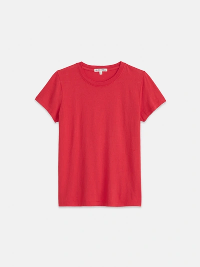 Alex Mill Prospect Tee In Cotton Jersey In Cardinal
