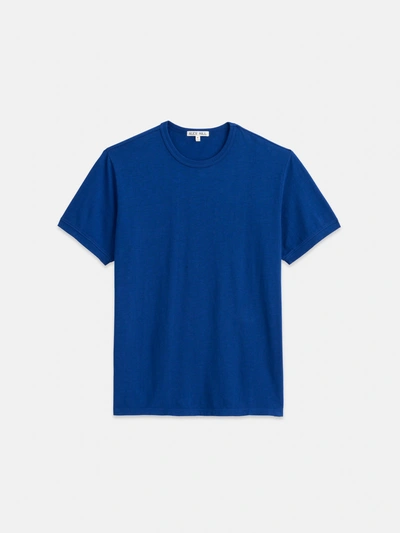 Alex Mill Standard T-shirt In Slub Cotton In Cobalt