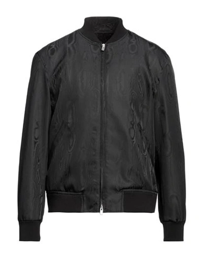 Lardini Man Jacket Black Size 46 Polyester, Wool