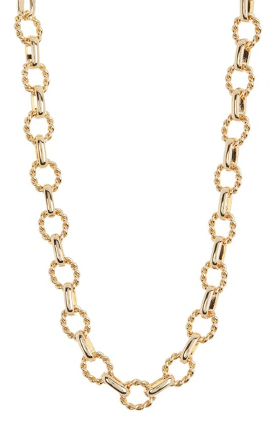 Nordstrom Rack Twisted Rolo Chain Necklace In Gold