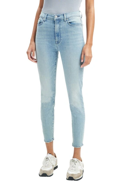 7 For All Mankind High Waist Ankle Skinny Jeans In Linden