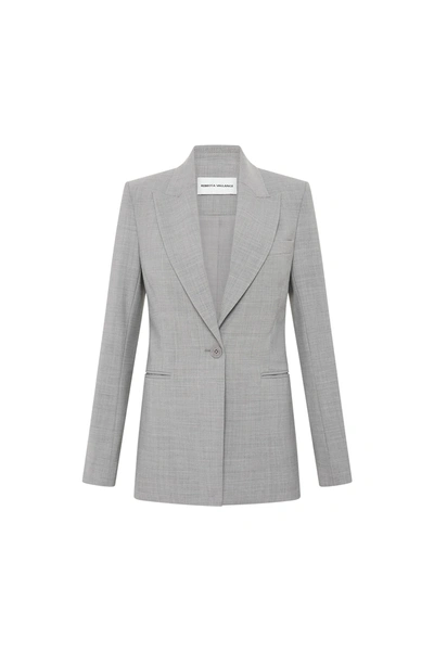 Rebecca Vallance Benoit Tailored Blazer In Gray