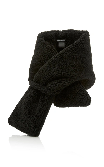 Federica Moretti Wool Scarf In Black