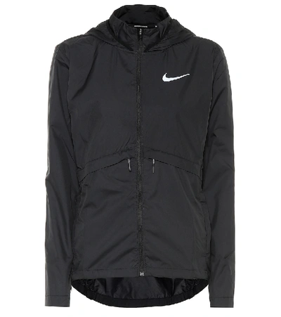 Nike Hooded Running Jacket In Black