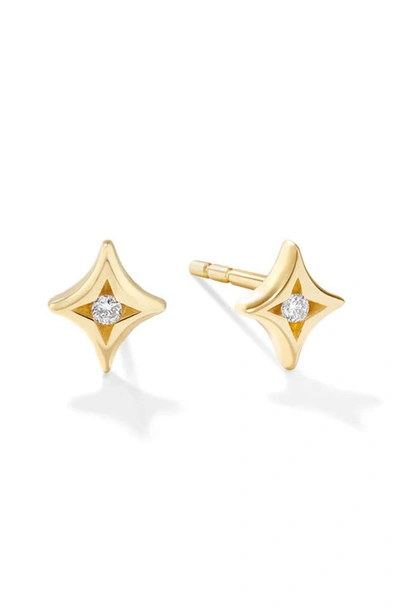 Cast The Nova Diamond Stud Earrings In Gold