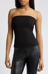 Naked Wardrobe Extra Butter Strapless Top In Black