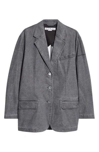 Acne Studios Single-breasted Blazer In Black