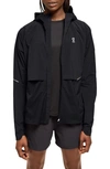 On Core Hooded Packable Running Jacket In Black