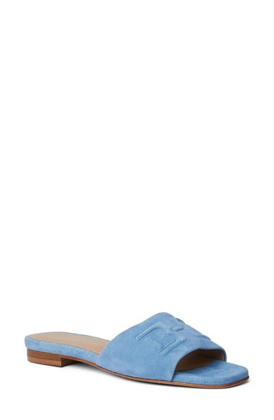 Bruno Magli Fabia Slide Sandal In Light Blue Suede