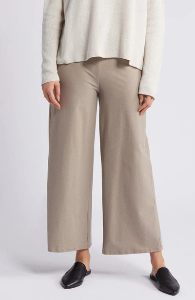 Eileen Fisher Wide Leg Ankle Pants In Briar