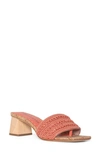 Donald Pliner Block Heel Sandal In Coral