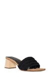 Donald Pliner Block Heel Sandal In Black