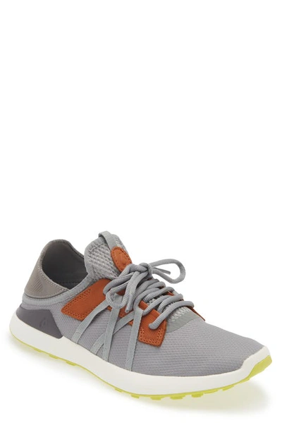 Olukai Manele Golf Shoe In Poi/ Charcoal