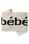 Domani Home Bébé Cotton Blanket In Ivory/ Black