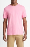 Vince Solid T-shirt In Washed Pink Blaze