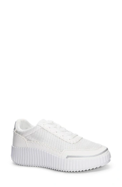 Dirty Laundry Spirited Mesh Trainer In White