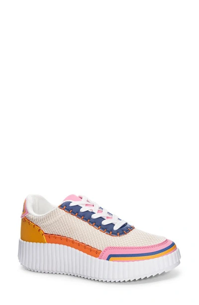 Dirty Laundry Spirited Mesh Trainer In Pink Multi