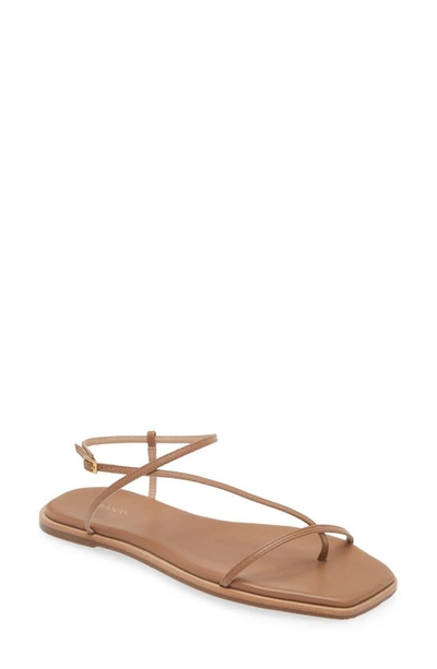 Kaanas Alayta Ankle Strap Sandal In Honey