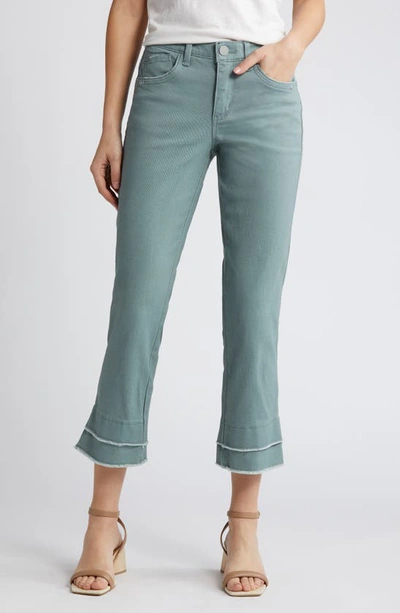 Wit & Wisdom 'ab'solution High Waist Double Hem Kick Flare Jeans In Dusty Slate