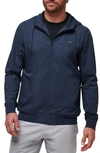 Travis Mathew Wanderlust Hooded Jacket In Mood Indigo