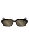 Dior 'blacksuit Xl S1i 54mm Geometric Sunglasses In Havana / Smoke Mirror