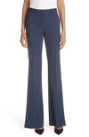 Theory Demitria 2 Stretch Good Wool Suit Pants In Sea Blue