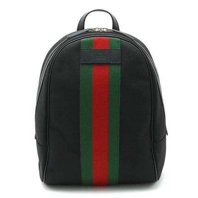 Gucci Ophidia Black Canvas Backpack Bag ()