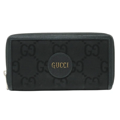Gucci Zip Around Black Canvas Wallet  ()