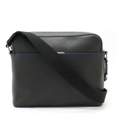 Pre-owned Louis Vuitton Anton Black Leather Shoulder Bag ()
