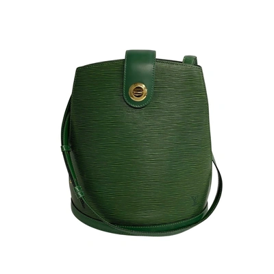 Pre-owned Louis Vuitton Cluny Green Leather Shopper Bag ()