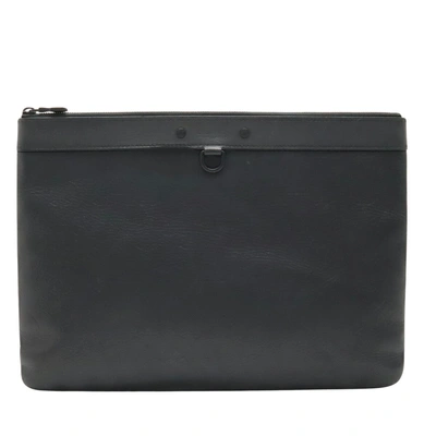 Pre-owned Louis Vuitton Discovery Black Leather Clutch Bag ()