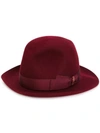 Borsalino Classic Fedora Hat - Red