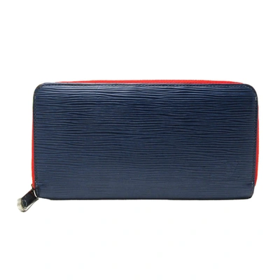 Pre-owned Louis Vuitton Zippy Wallet Blue Leather Wallet  ()