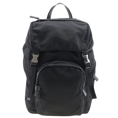 Prada Re-nylon Synthetic Backpack Bag () In Black