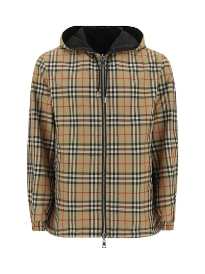 Burberry Jackets In Archive Beige Ip Chk