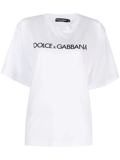 Dolce & Gabbana Logo T-shirt Clothing In White