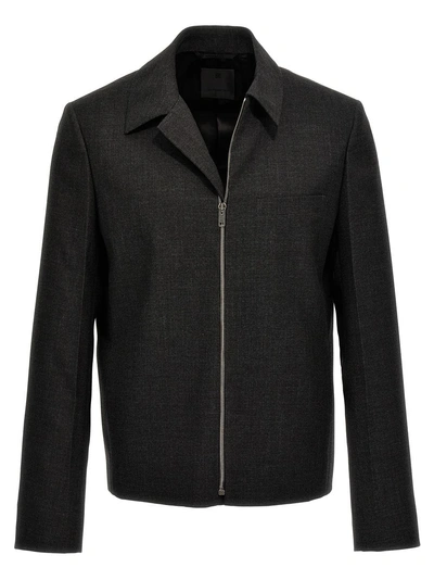Givenchy Structured Blouson In Gray