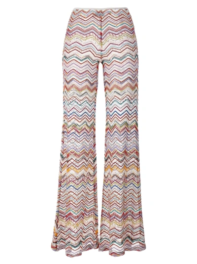 Missoni Lurex Knit Trousers In Multicolor