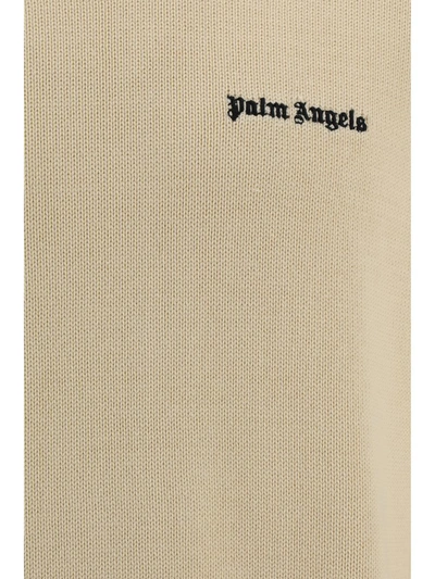 Palm Angels Knitwear In Off White Black