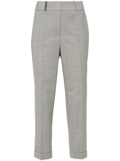 Peserico Trousers In Grey