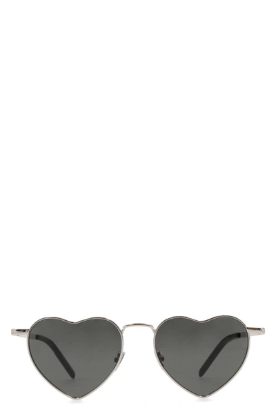Saint Laurent New Wave Sl 301 Loulou Sunglasses In Silver