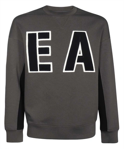 Ea7 Emporio Armani Logo Sweatshirt In Grey