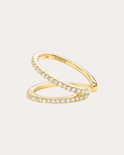 Zoe Lev Women's 14k Gold Diamond Single Double Ear Cuff
