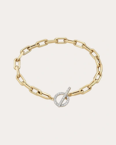 Zoe Lev Women's Diamond Toggle Chain Link Bracelet In Gold