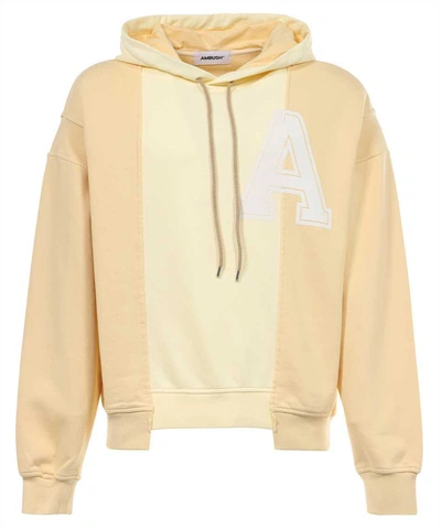 Ambush Cotton Hoodie In Ocher