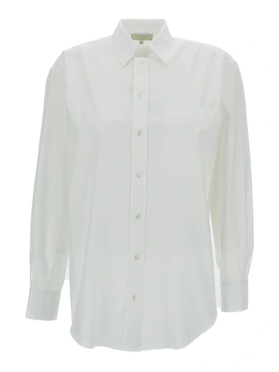 Antonelli Aspic Cotton Shirt In White